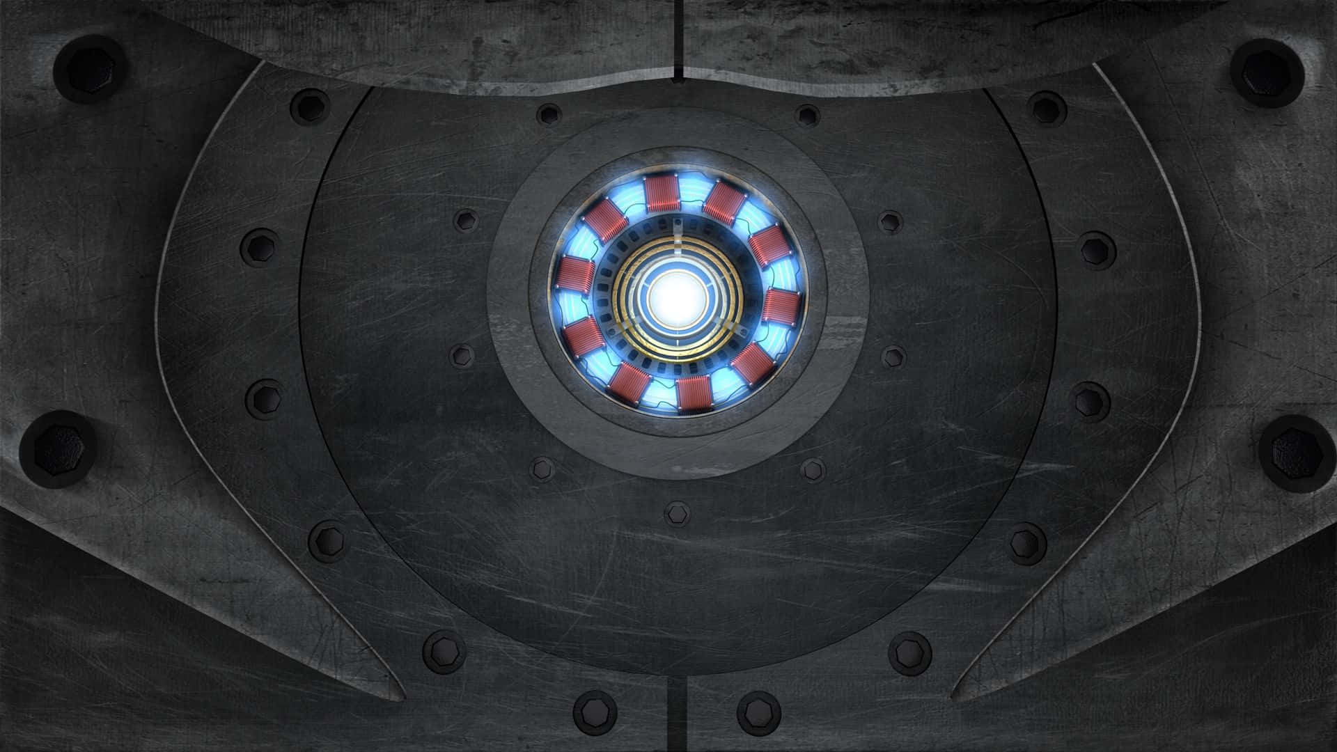 The Glowing Arc Reactor From The Iron Man Suit. Wallpaper