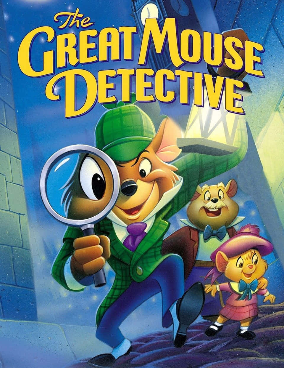 The Great Mouse Detective - Basil And Dr. Dawson With Olivia Solving A Mystery In London Wallpaper