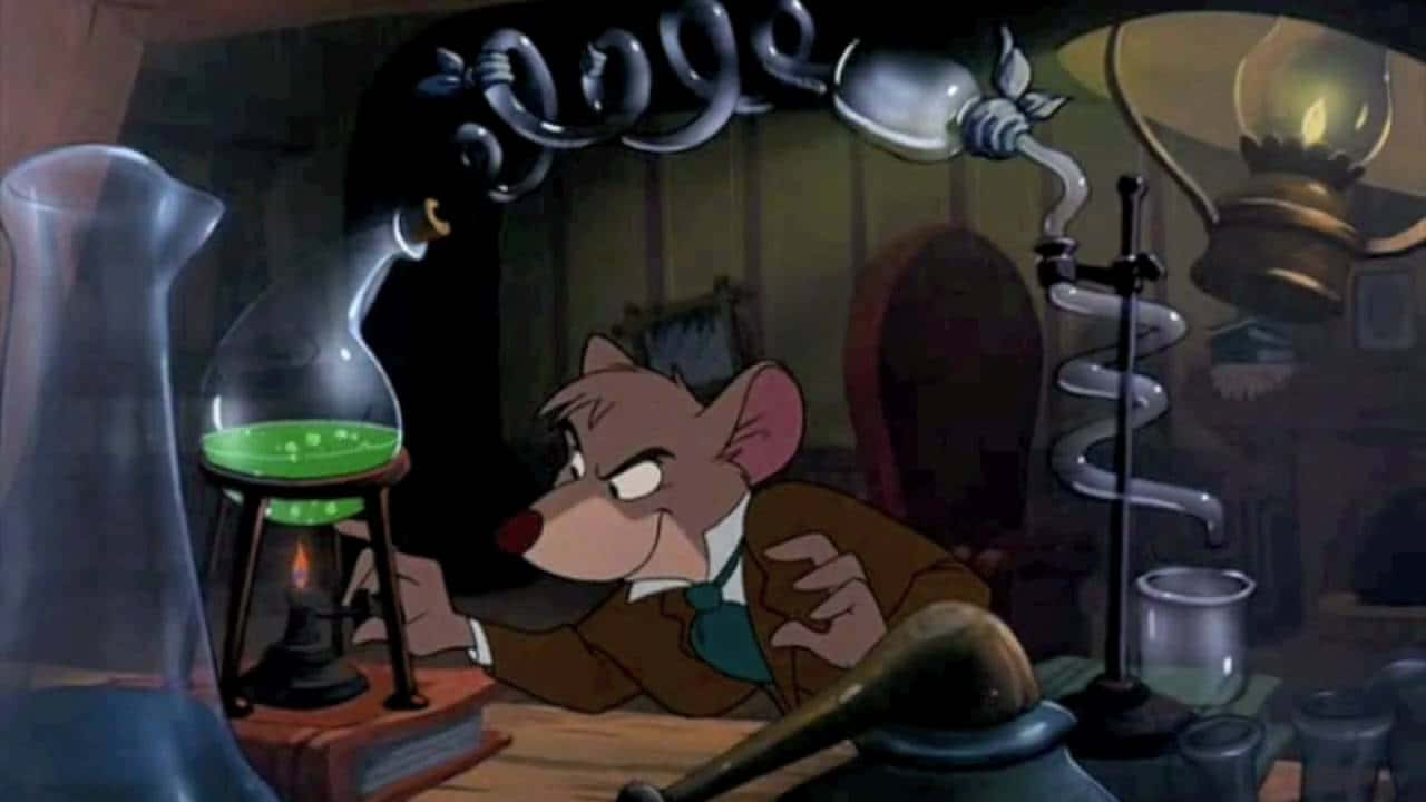 The Great Mouse Detective - Basil, Olivia, And Dr. Dawson Wallpaper