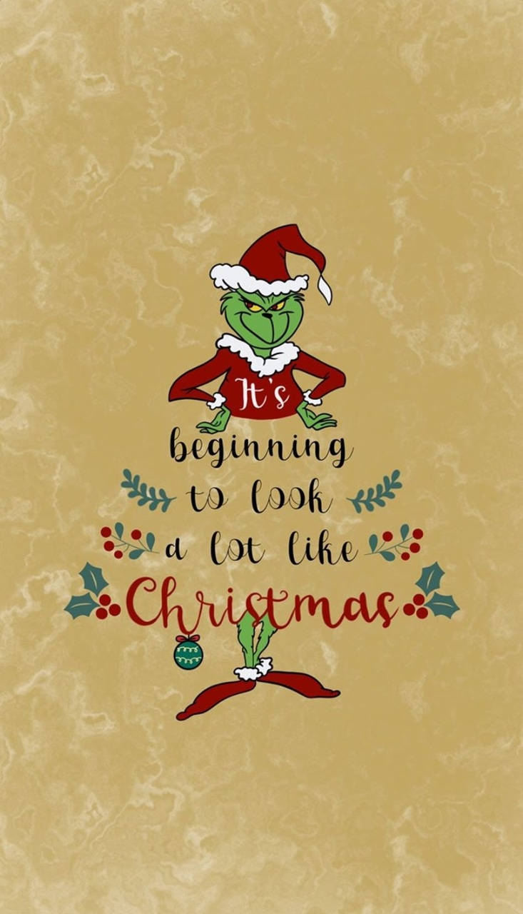 The Grinch Christmas Art Wallpaper