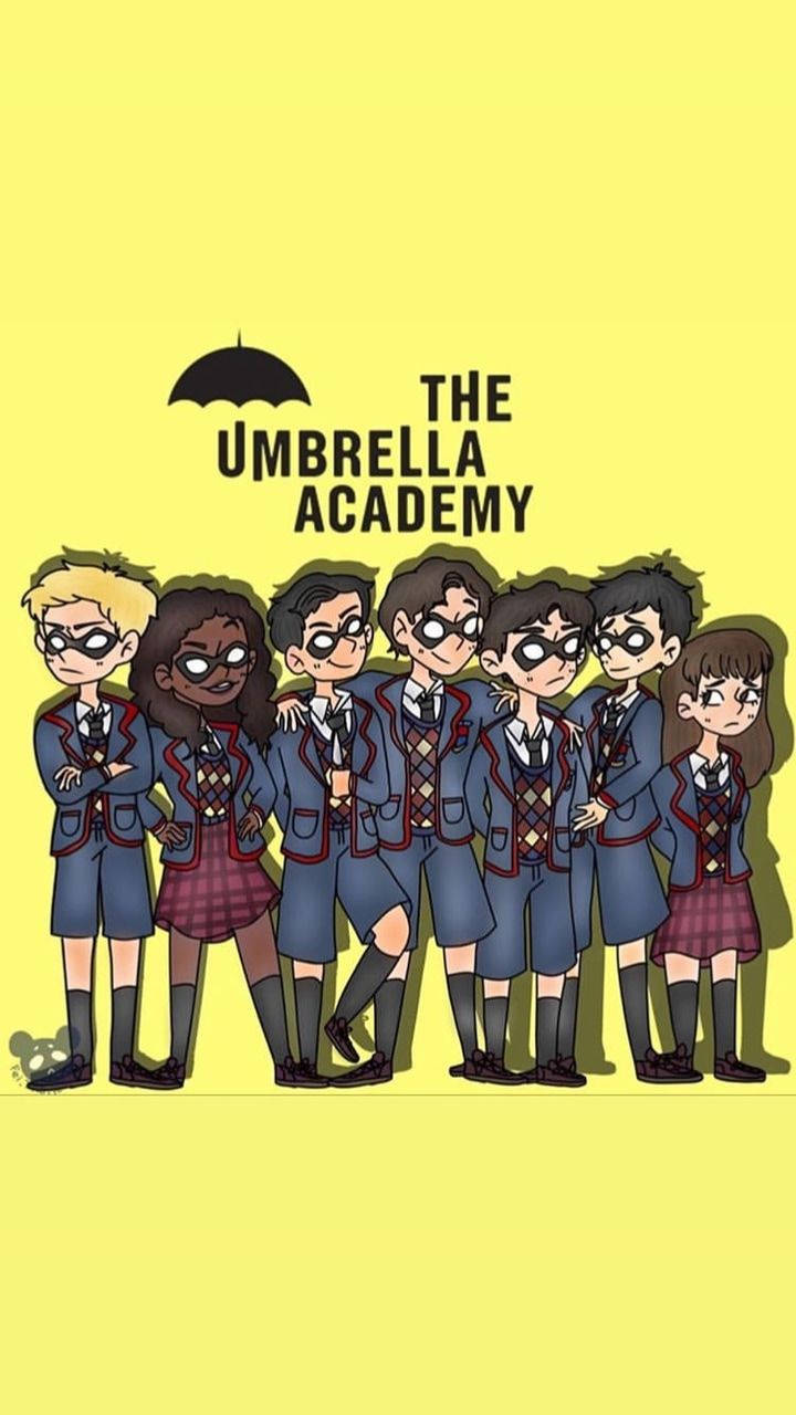 The Hargreeves Family From The Umbrella Academy Wallpaper