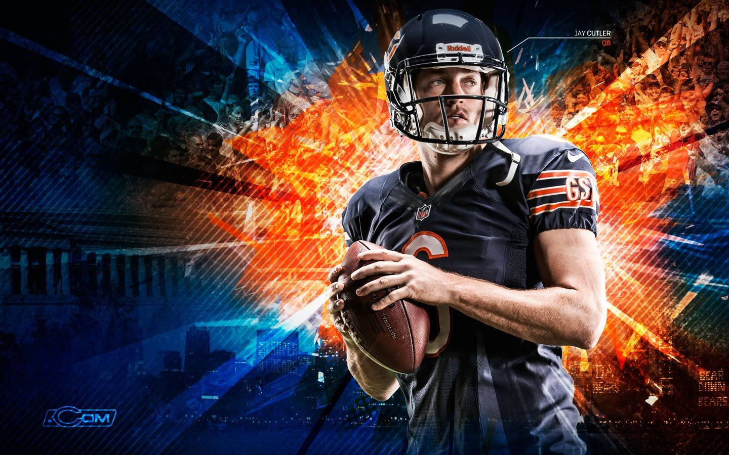 The Heart Of Football In Chicago With The Bears Wallpaper