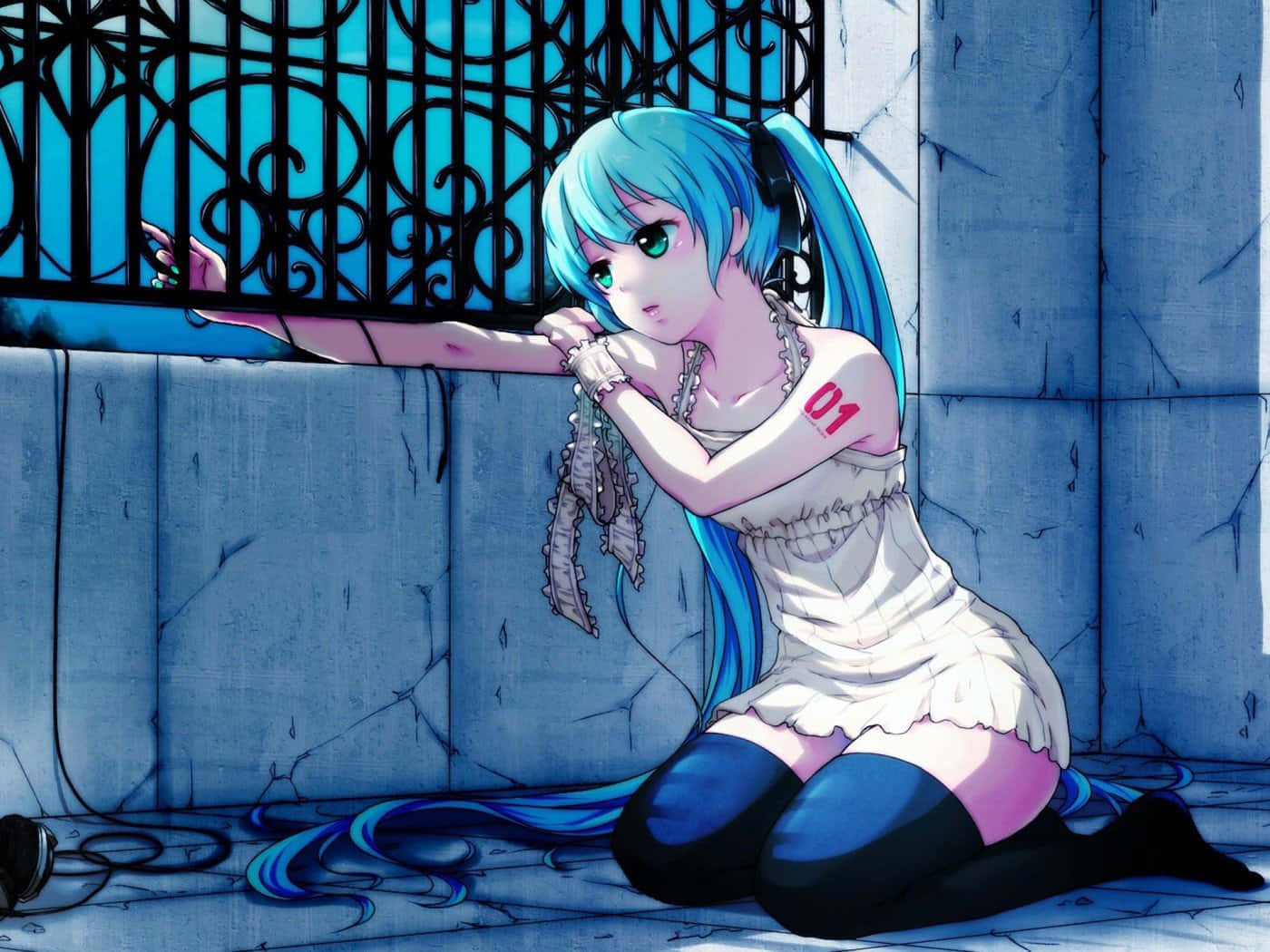 The Heavy Burden Of Sadness From This Lonely Anime Character Wallpaper