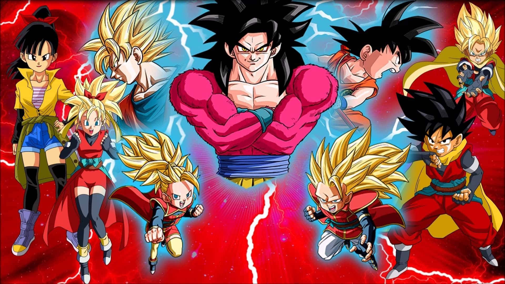 The Heroes Of Dragon Ball Unite Wallpaper