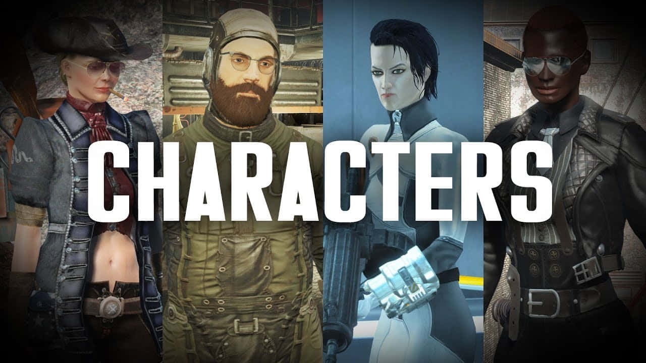 The Heroes Of The Wasteland - Fallout Characters Wallpaper