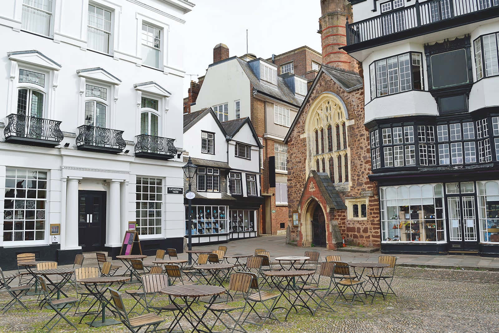 The Historic Town Of Exeter On A Clear Day Wallpaper