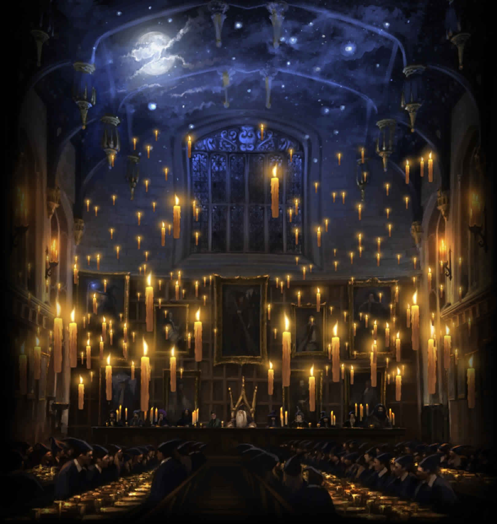 The Hogwarts Great Hall From Harry Potter Wallpaper