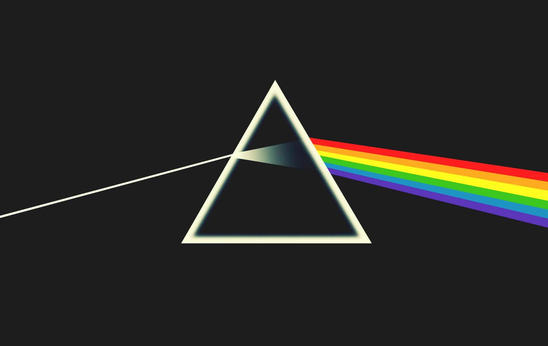 The Iconic Album Artwork For Pink Floyd's Classic Lp, Dark Side Of The Moon Wallpaper