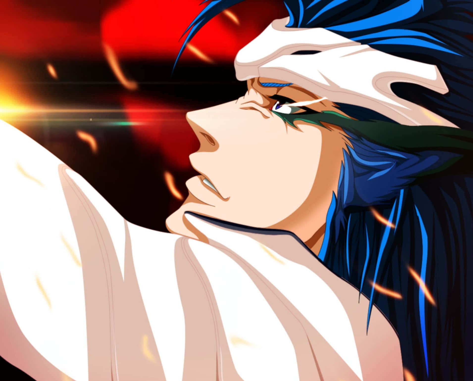 The Iconic Anime Warrior Grimmjow Jaegerjaquez Wallpaper