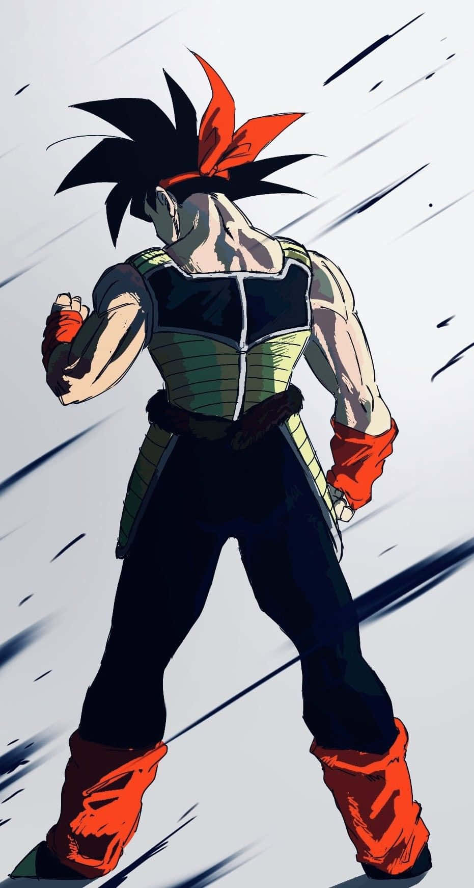 The Iconic Bardock Transforms In A Flash Of Light Wallpaper