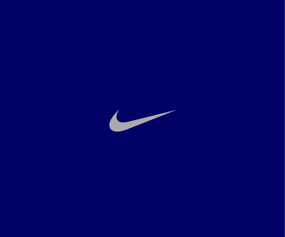 The Iconic Blue Nike Logo Wallpaper