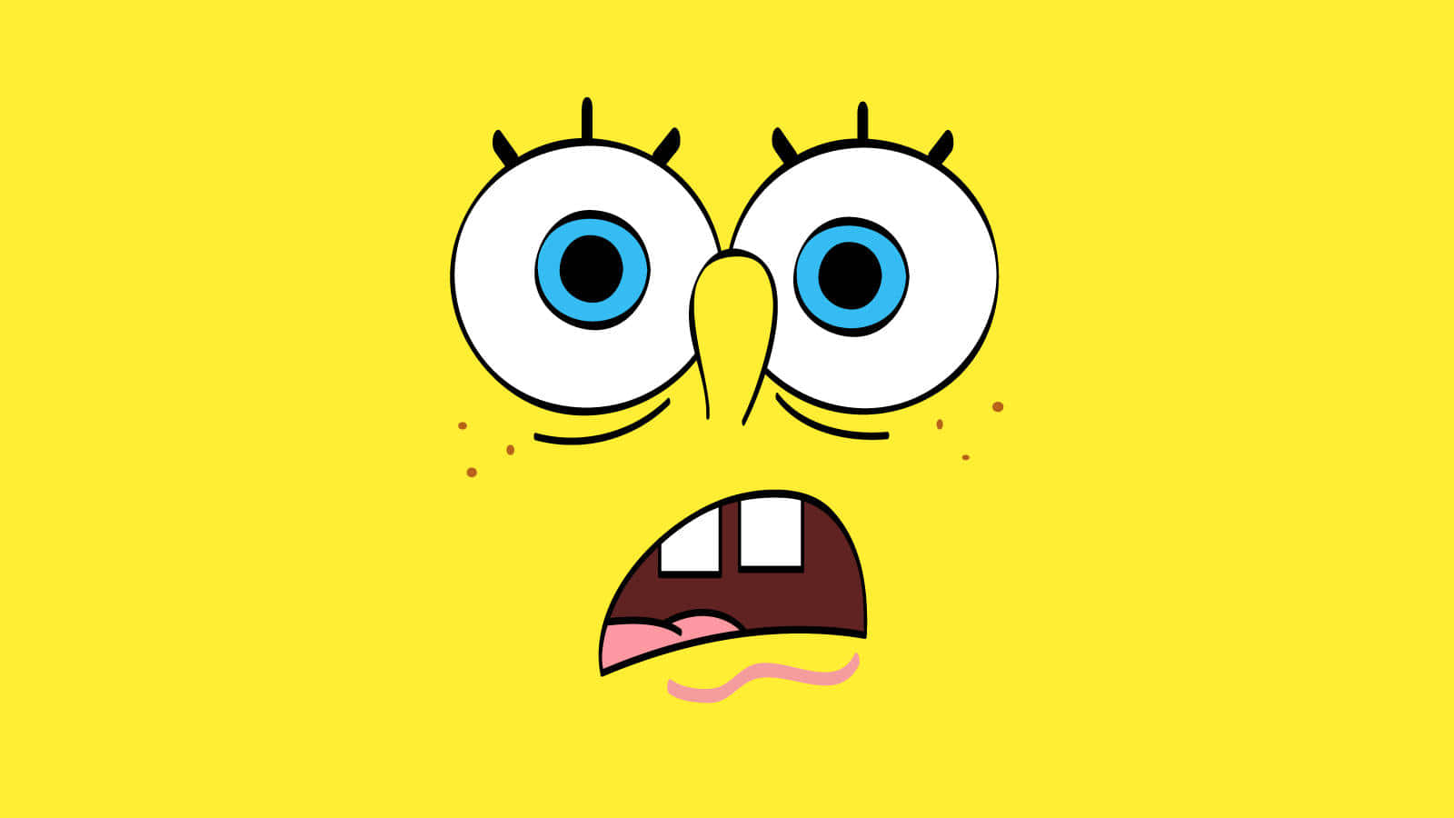 The Iconic Face Of Spongebob Squarepants! Wallpaper