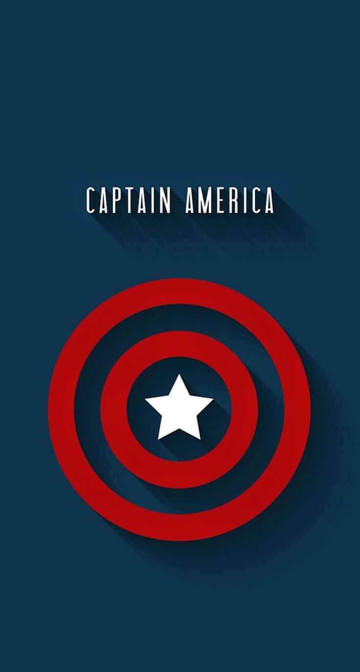 The Iconic Logo Of Captain America Wallpaper