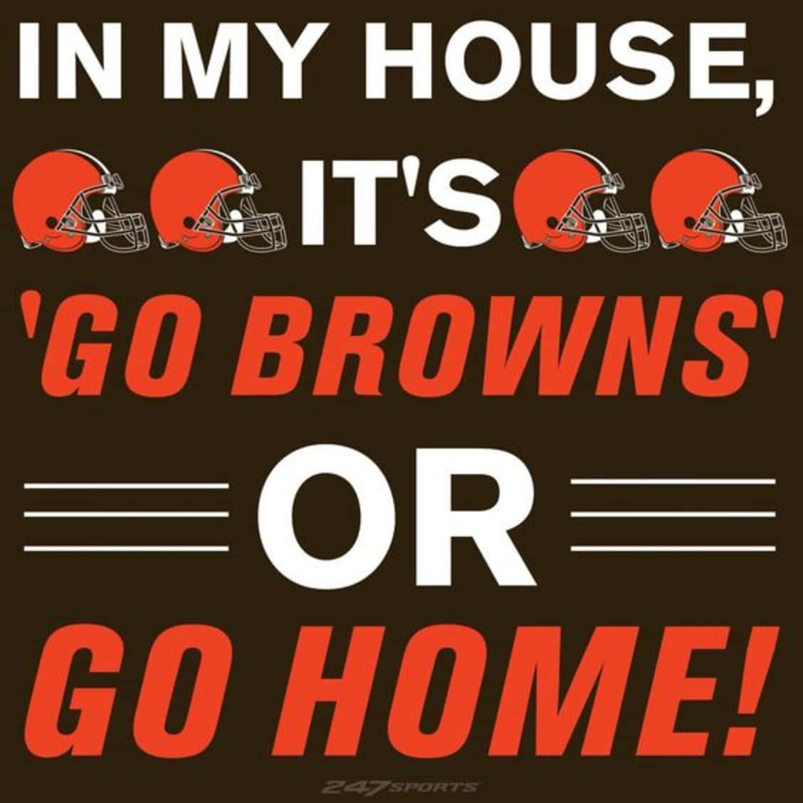 The Iconic Logo Of The Cleveland Browns Wallpaper