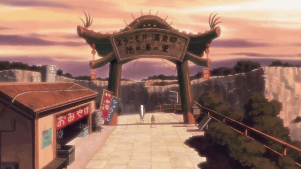 The Iconic Naruto Village - A World Full Of Adventure Wallpaper