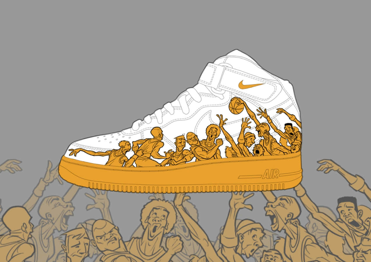 The Iconic Nike Air Force 1 Wallpaper