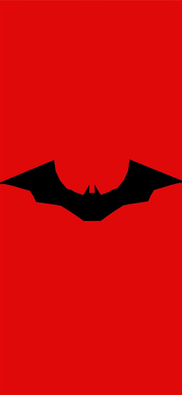 The Iconic Red Batman Logo Wallpaper