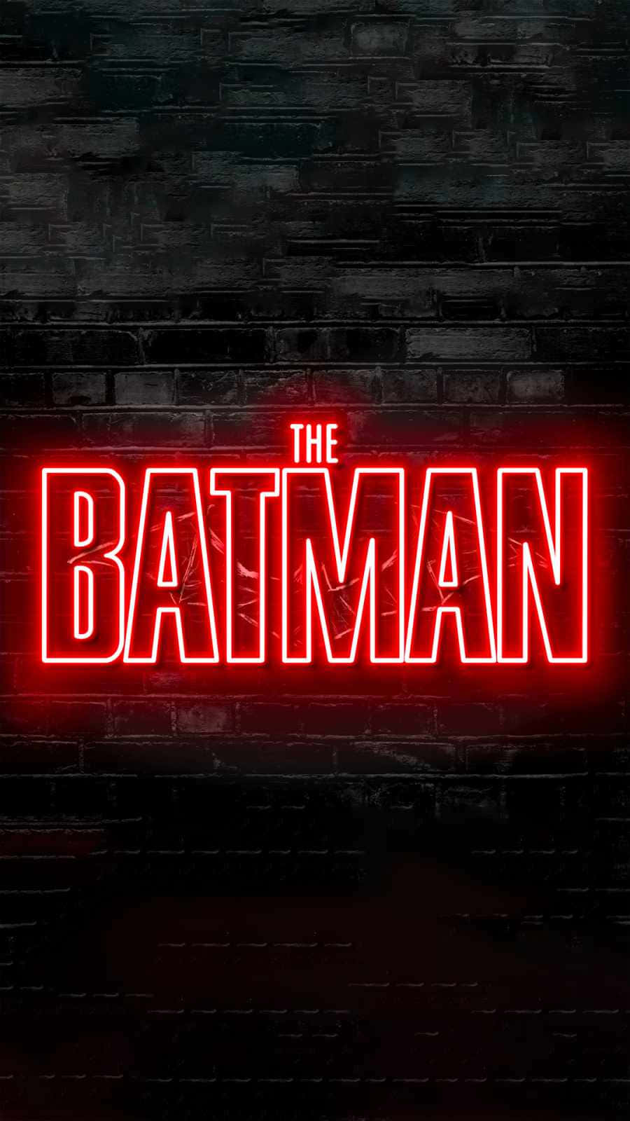 The Iconic Red Batman Logo Wallpaper