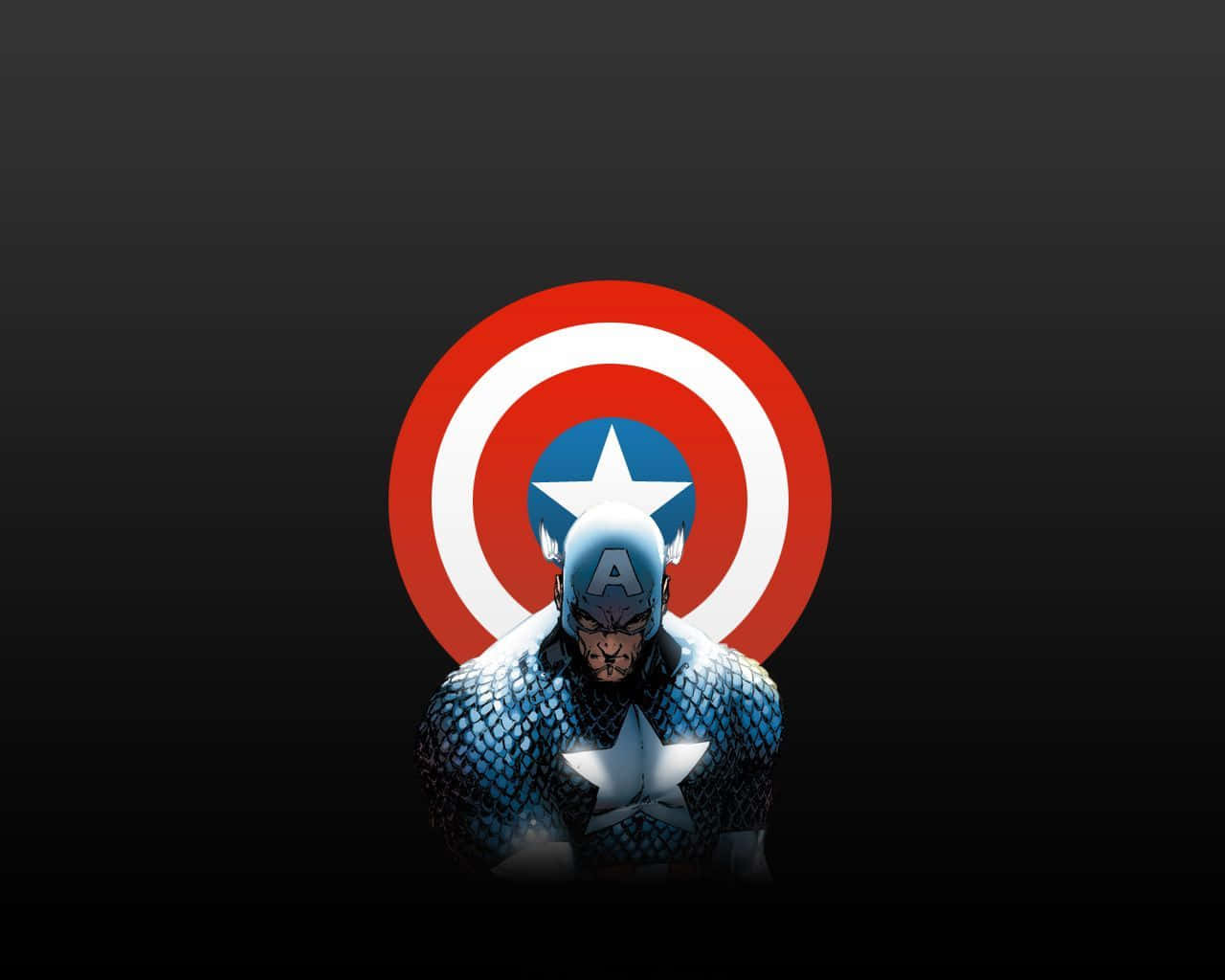 The Iconic Shield Of Captain America Wallpaper