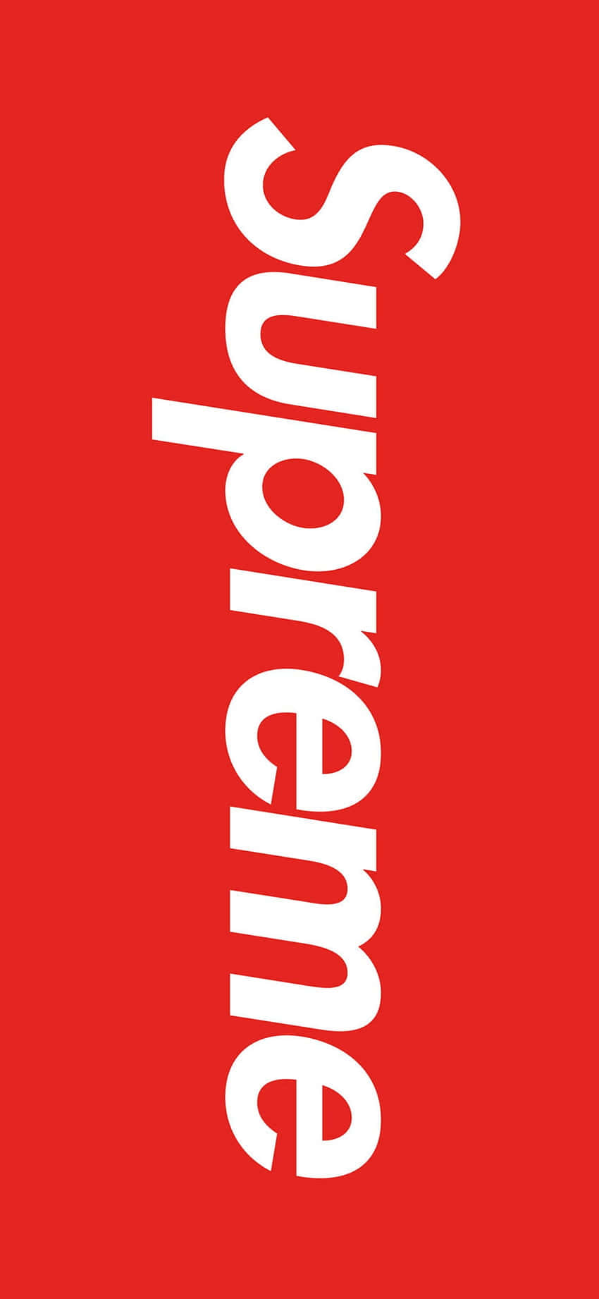 The Iconic Supreme Logo Wallpaper