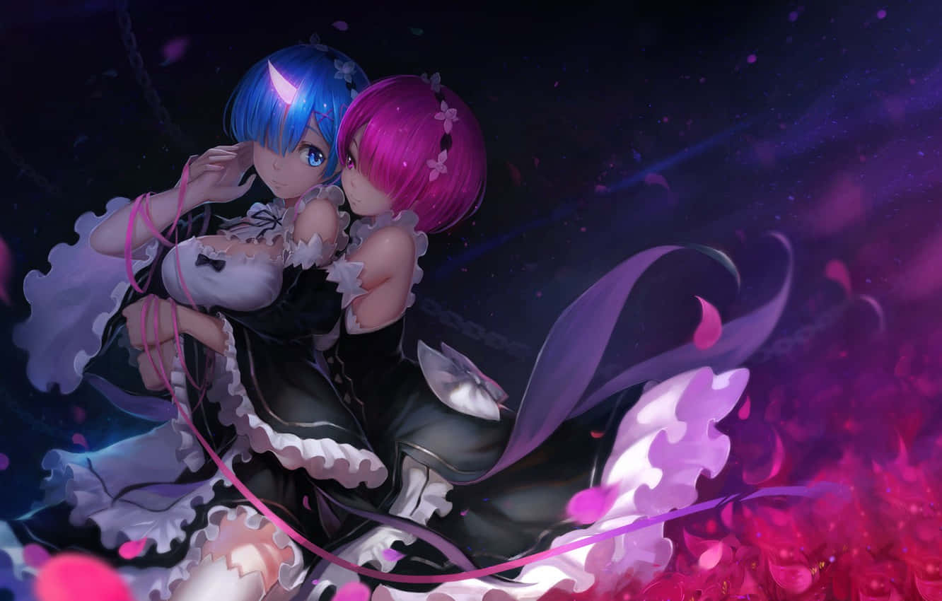 The Iconic Twins Ram And Rem Wallpaper