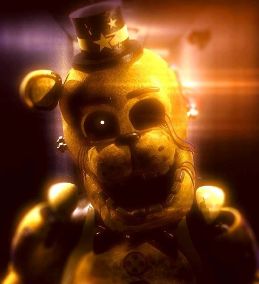 The Imposing Golden Freddy - Fnaf's Mysterious Animatronic Wallpaper