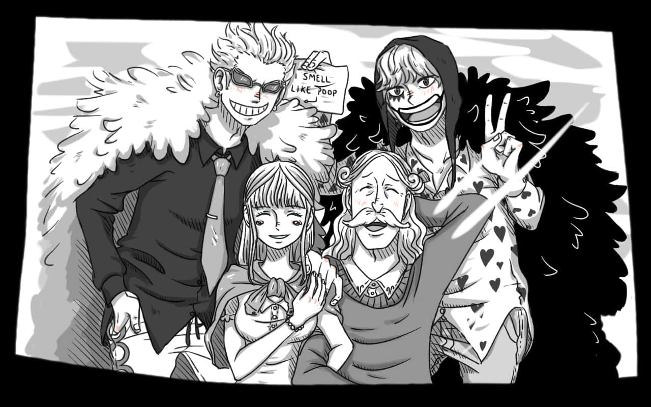 The Infamous Donquixote Family From One Piece Wallpaper