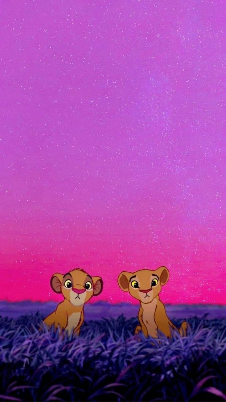 The Inseparable Duo - Simba And Nala Wallpaper