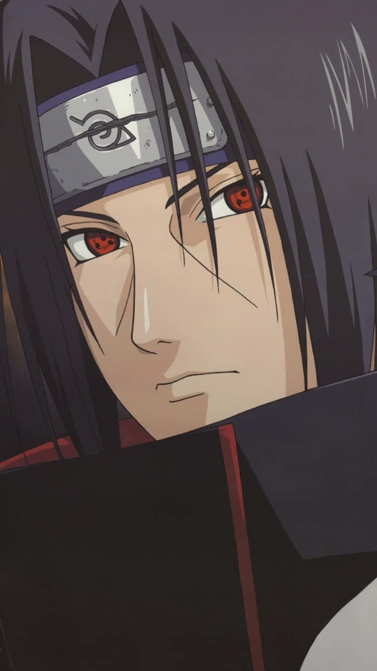 The Intense And Brooding Stare Of Itachi Uchiha Wallpaper