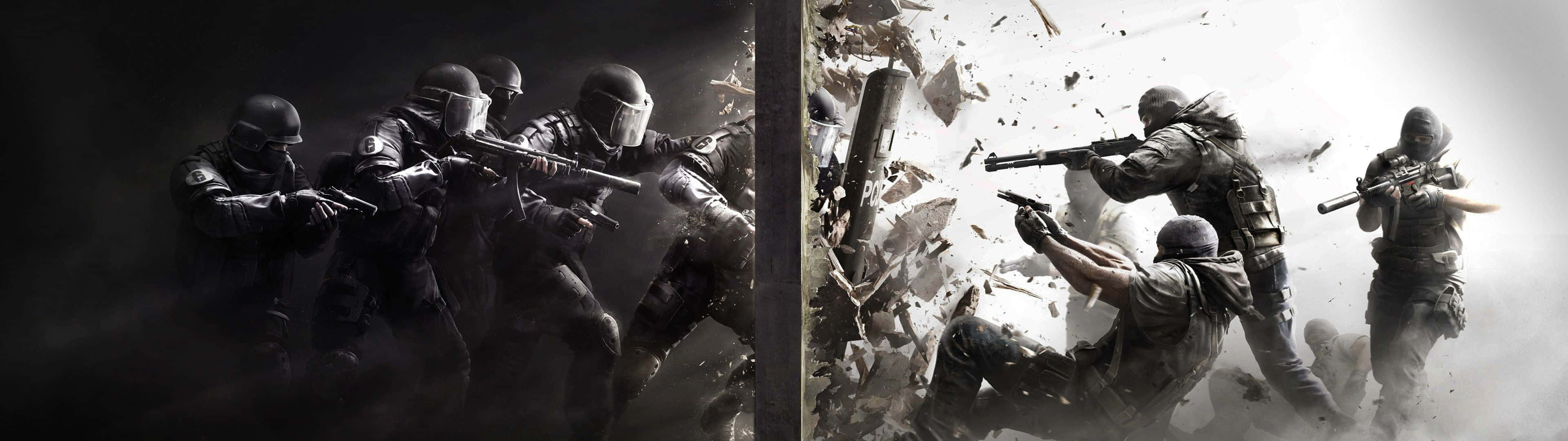 The Intense Battle - Call Of Duty Soldiers In Action Wallpaper