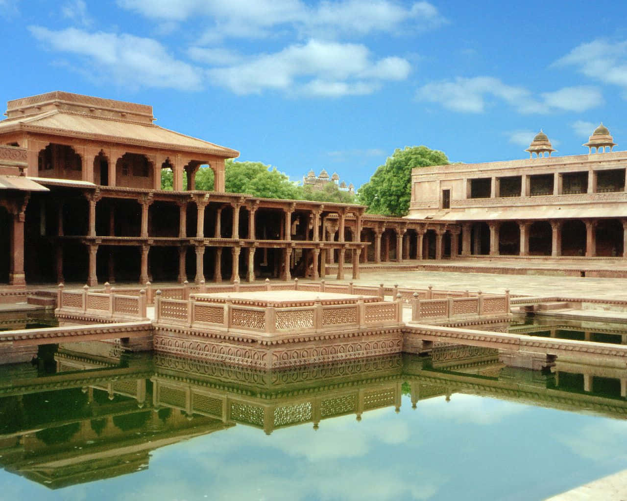 The Khwabgah Building In Fatehpur Sikri Wallpaper