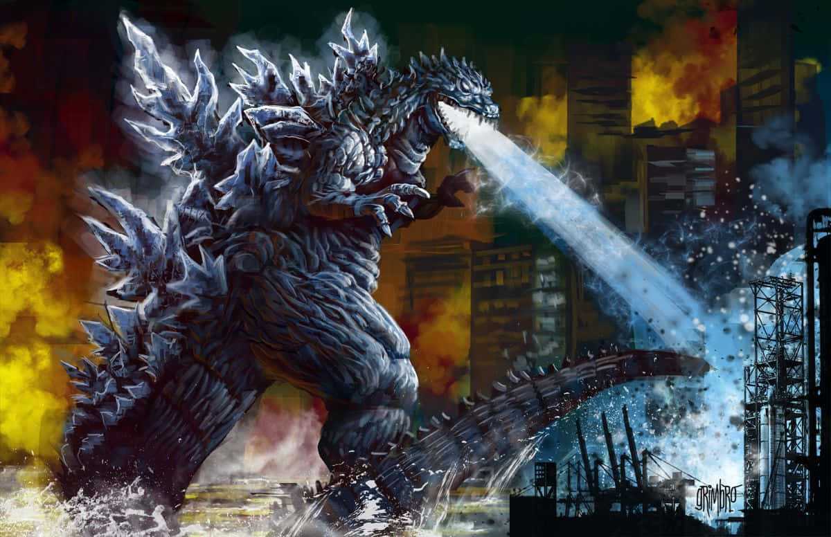 The King Of Monsters: Amazing Godzilla Art Wallpaper