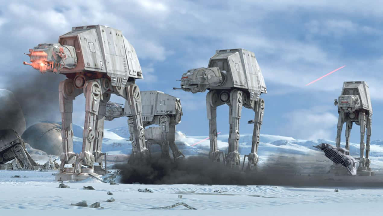 The Legendary At-at From The Star Wars Franchise Wallpaper