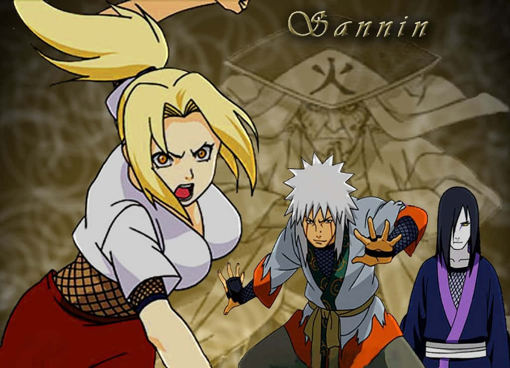 The Legendary Sannin Of Konoha Wallpaper