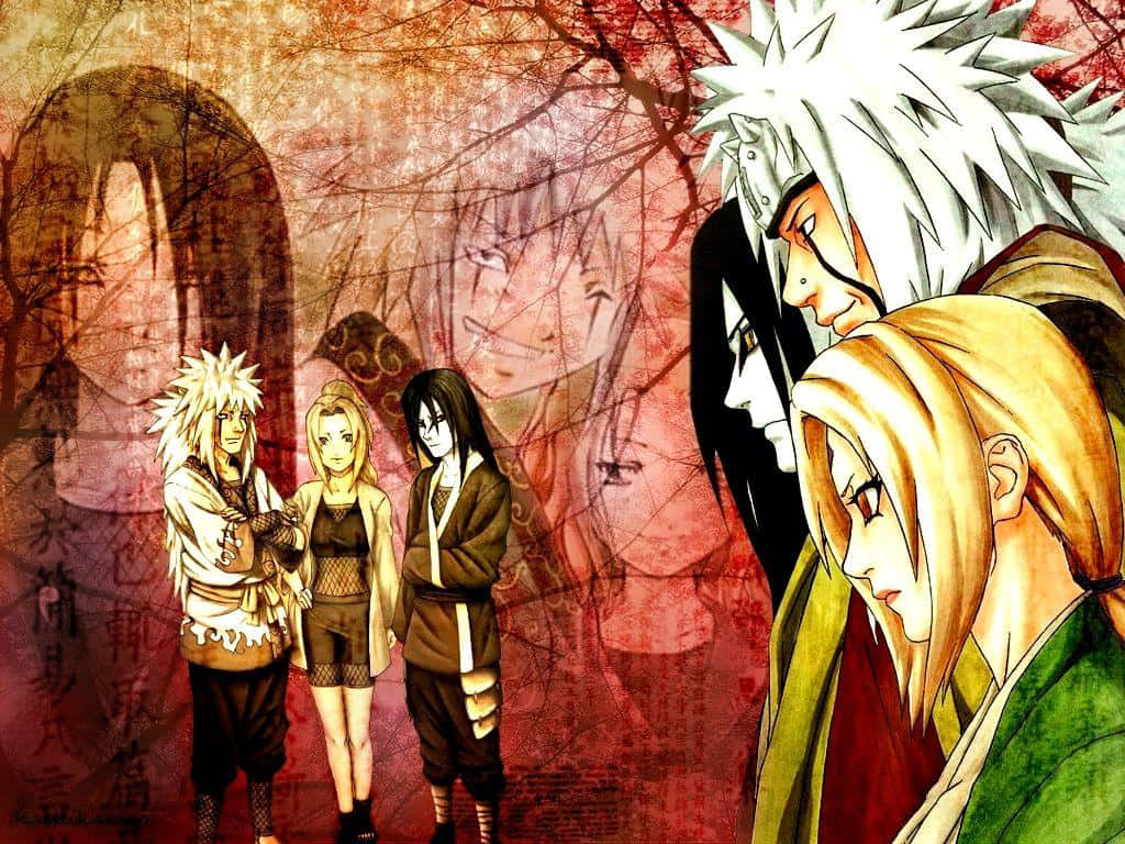 The Legendary Sannin Of The Hidden Leaf Village Wallpaper