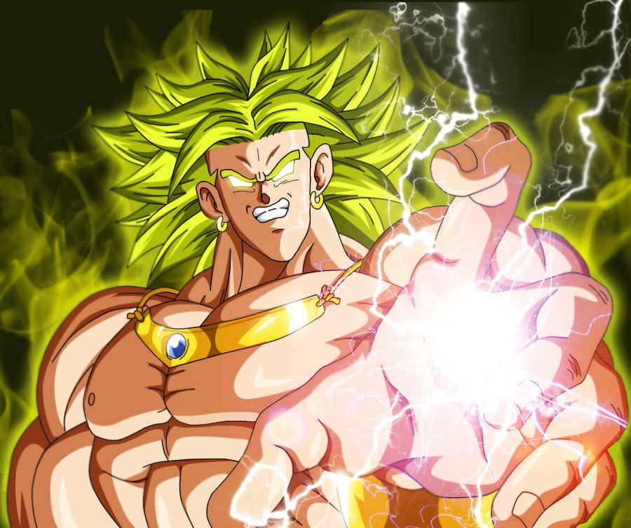 The Legendary Super Saiyan Unleashes His Power Wallpaper