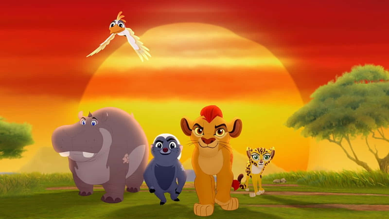 The Lion Guard Protects Pride Rock. Wallpaper