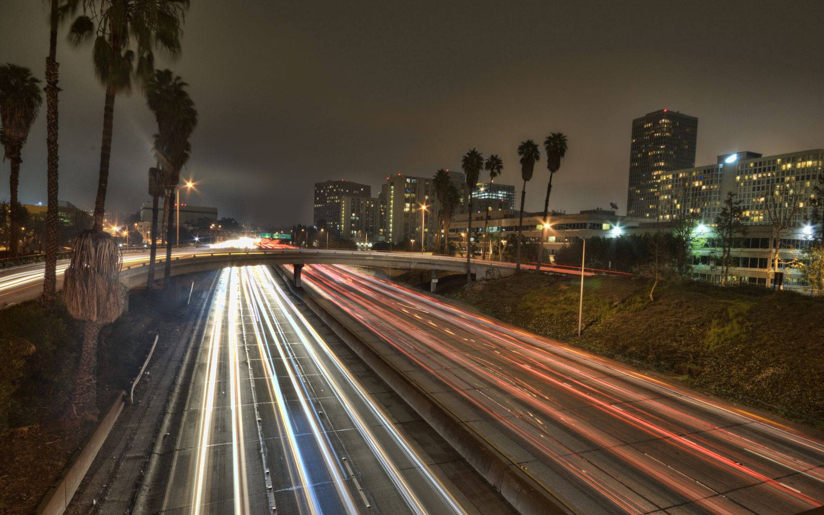 The Los Angeles Road In America Wallpaper