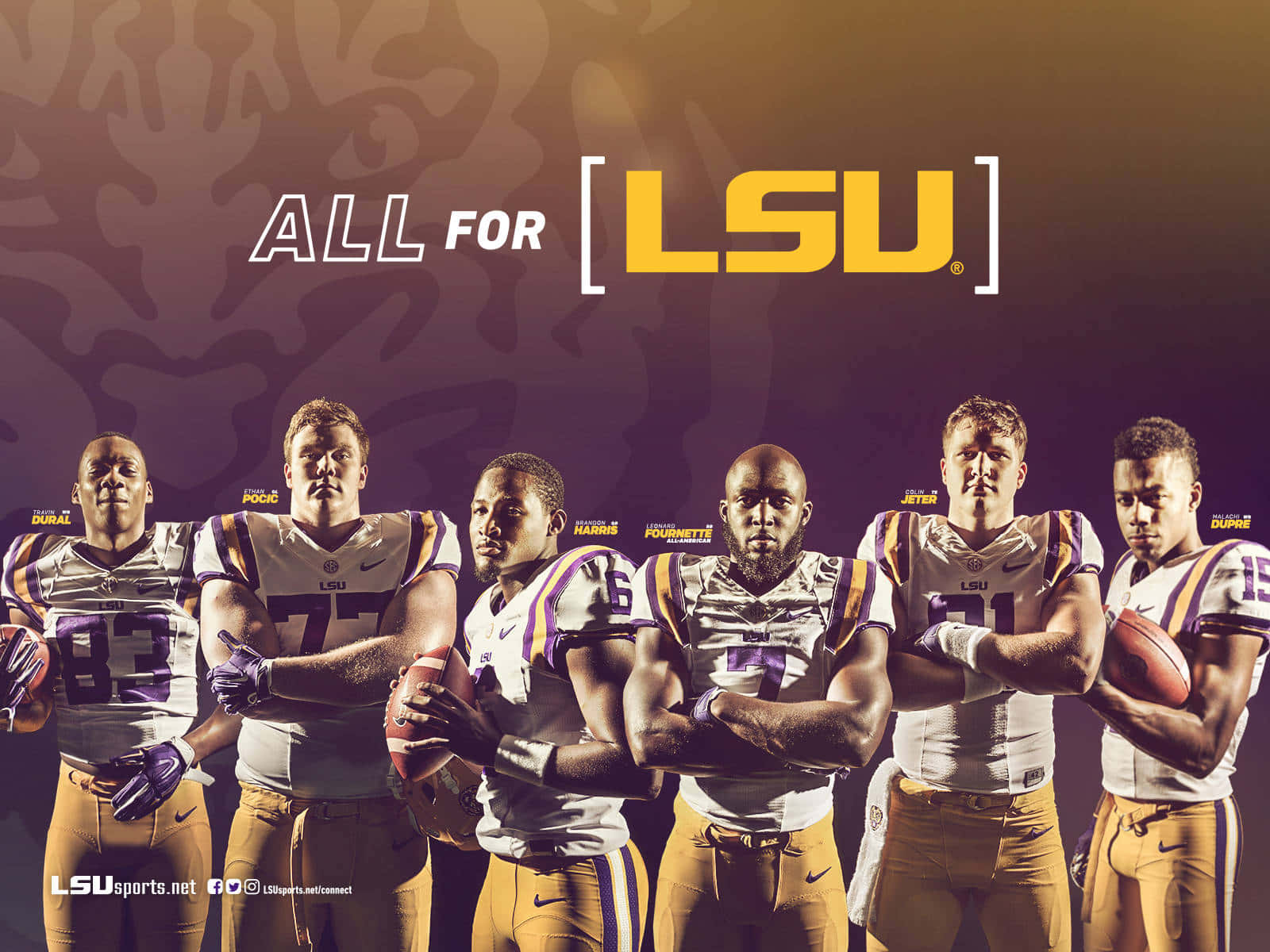 The Lsu Tigers Show Passion And Determination Wallpaper