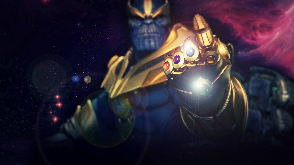 The Mad Titan Commands All Realities With The Infinity Stones In Hand. Wallpaper