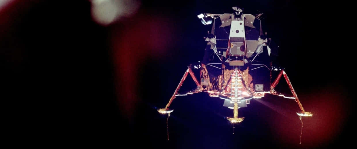 The Magnificent Lunar Module In Space Wallpaper