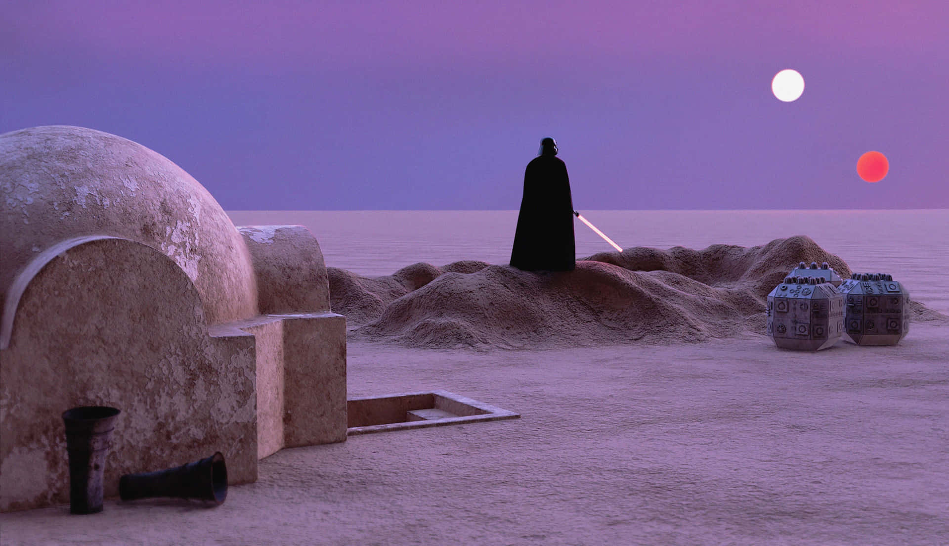 The Majestic Dune Sea Of Tatooine Wallpaper