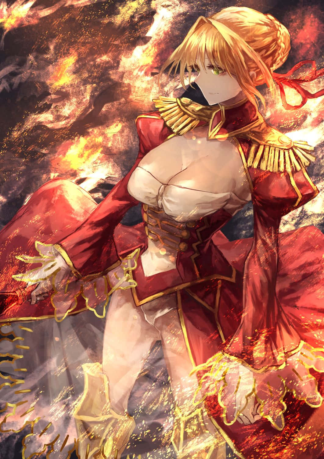 The Majestic Nero Claudius In Stunning Artwork Wallpaper