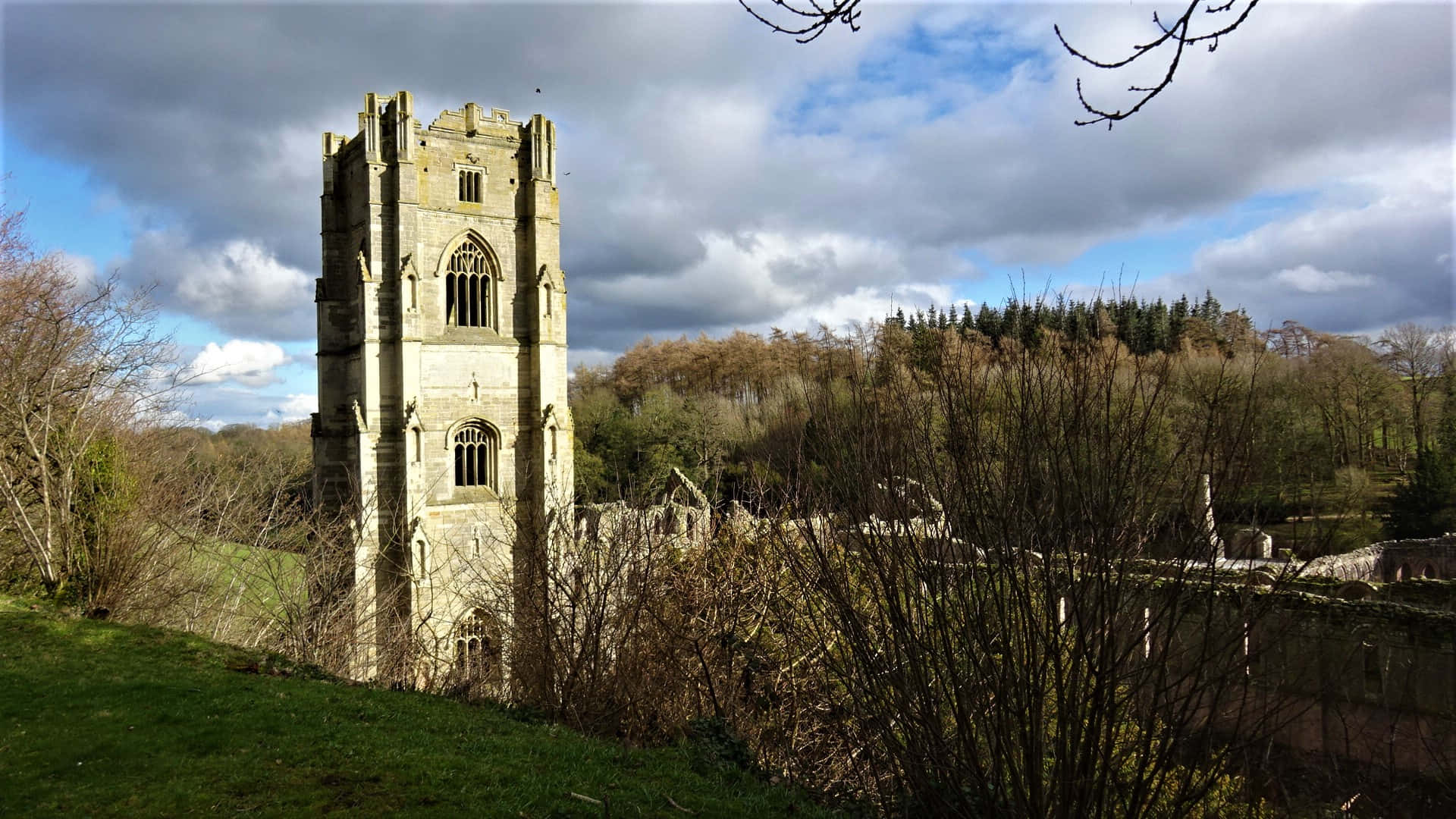 The Majestic View Of Ripon Cathedral At Sunset Wallpaper