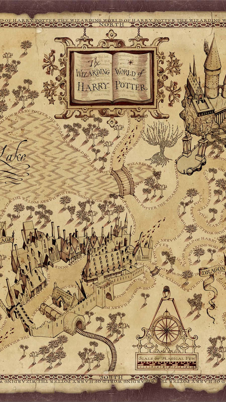 The Marauder's Map - Unlock The Secrets Of Hogwarts Wallpaper