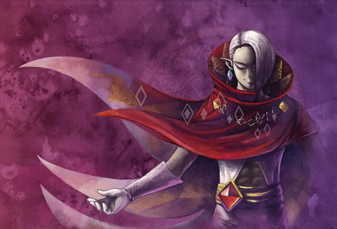 The Menacing Ghirahim From The Legend Of Zelda Series Wallpaper