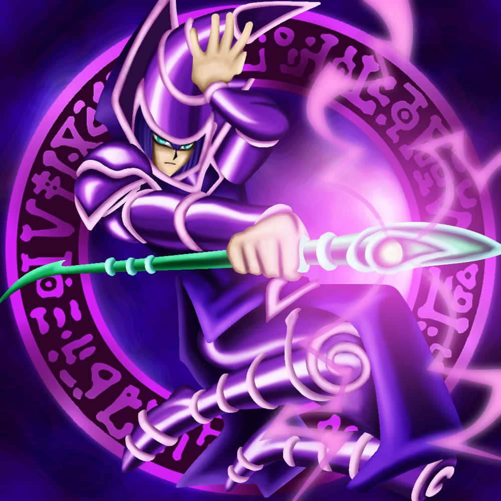 The Mighty Dark Magician Of Yu-gi-oh! Wallpaper