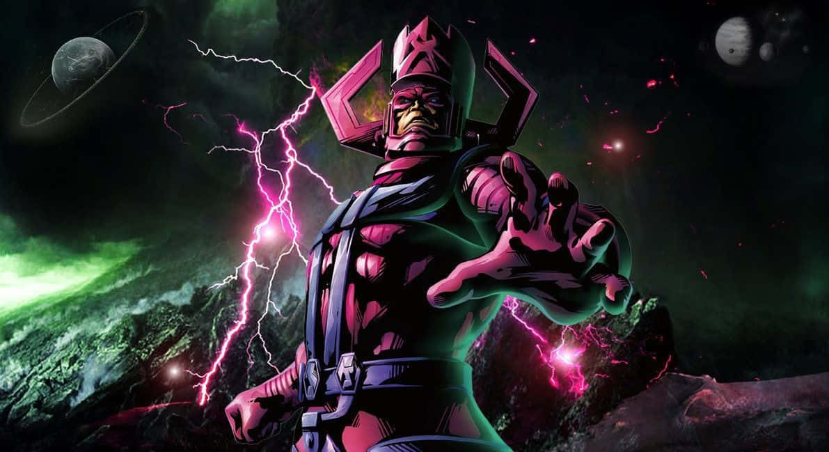 The Mighty Galactus Standing Tall At The Edge Of The Galaxy Wallpaper