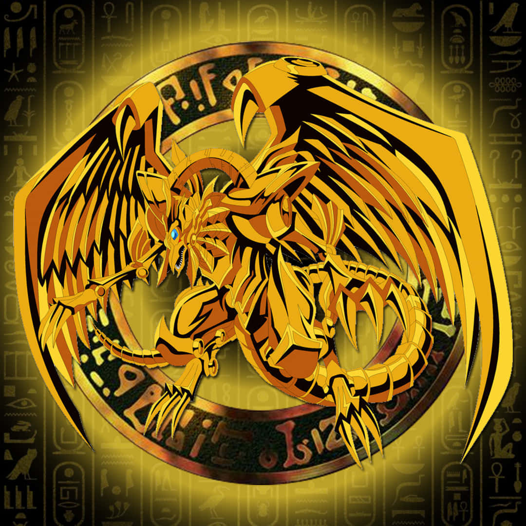 The Mighty Winged Dragon Of Ra Unleashed Wallpaper