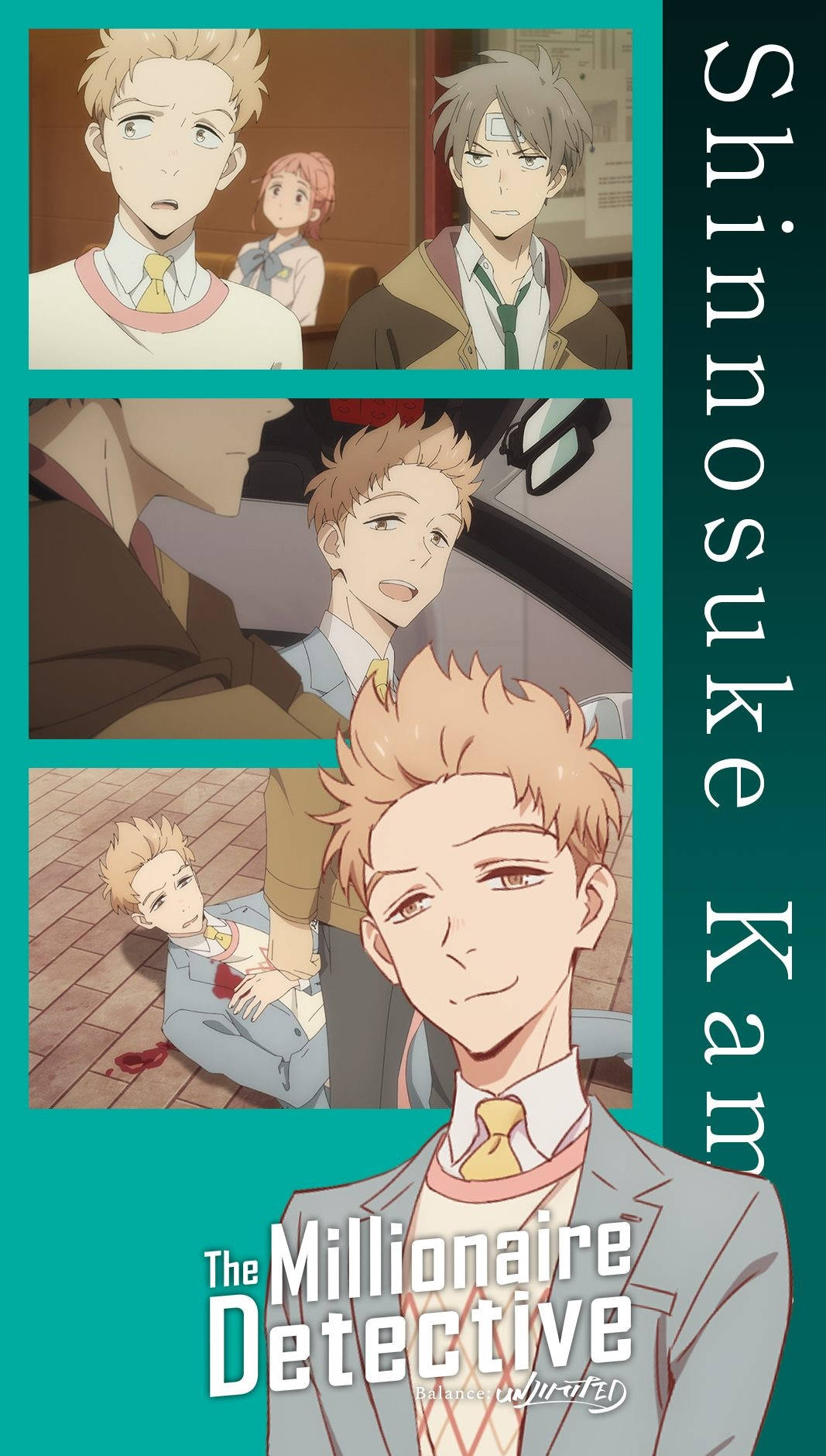 The Millionaire Detective Shinnosuke Collage Wallpaper